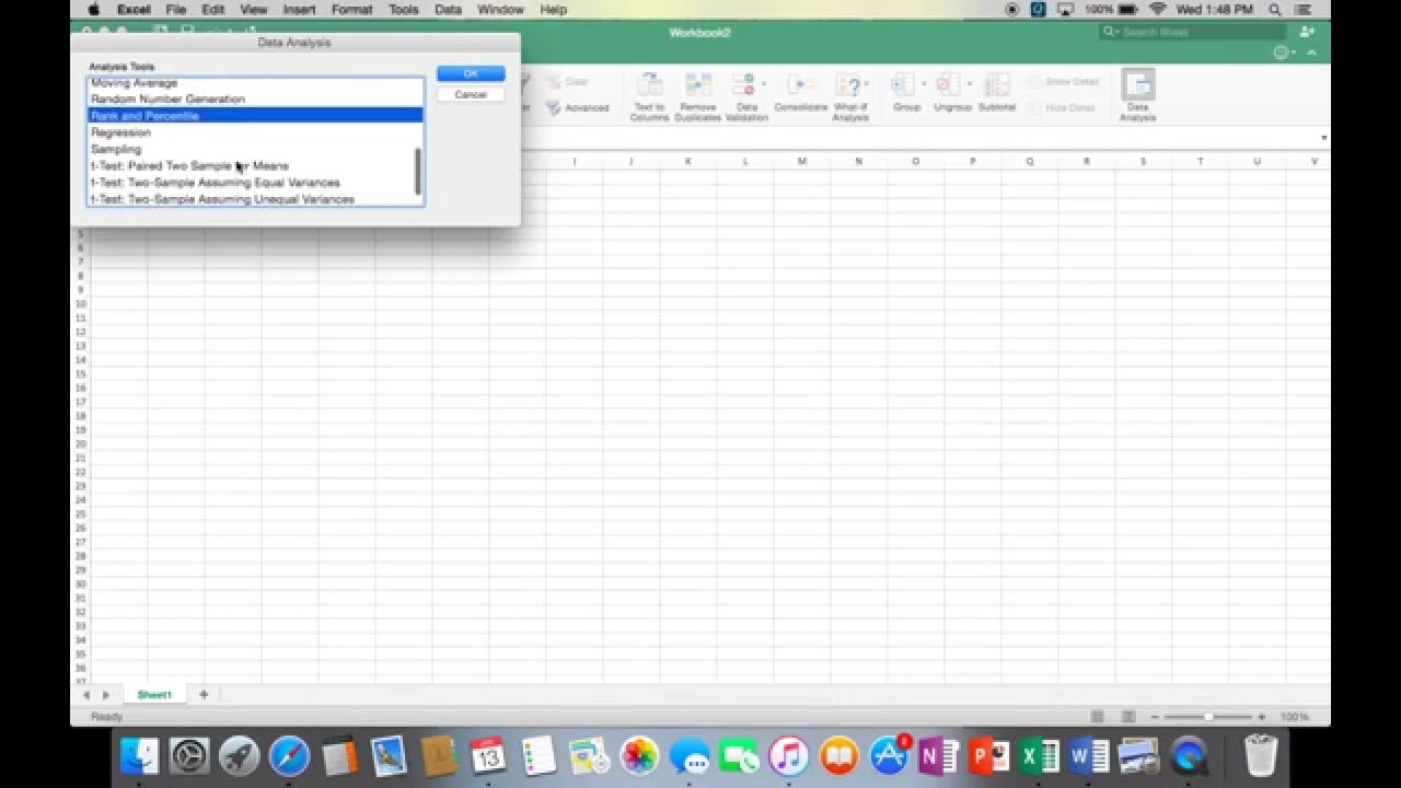 Data Analysis With Excel For Mac
